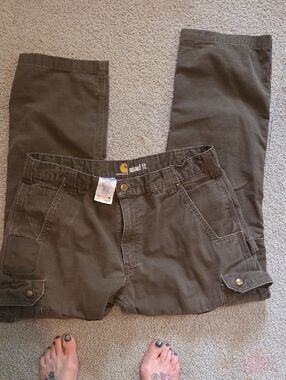Carhartt Olive Green Relaxed Utility Pants
